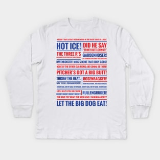 Rookie of the Year Quotes Kids Long Sleeve T-Shirt